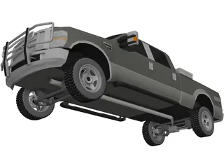 Ford F-250 XLT Short Box (2010) 3D Model