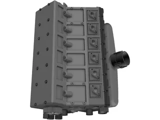 Ferrari V12 Engine 3D Model