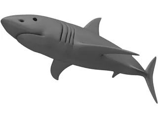 Shark White 3D Model