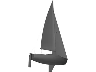 J Boats J22 Sailboat 3D Model