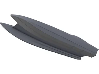 Twin Hull Boat 3D Model