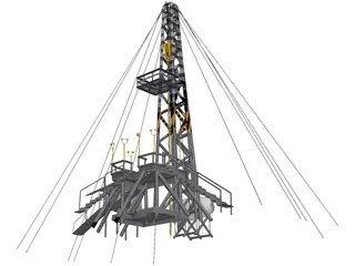 Oil Platform 3D Model