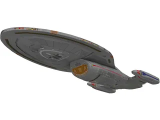 Star Trek Voyager NCC 74656 3D Model