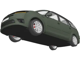 Citroen C4 Picasso (2006) 3D Model