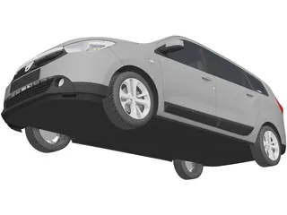 Dacia Lodgy (2012) 3D Model