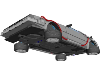 DMC Delorean X 3D Model