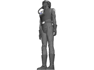 Star Wars Emperial Pilot 3D Model