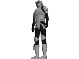 Star Wars Scout 3D Model