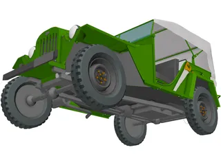 Gaz 67B (1944) 3D Model