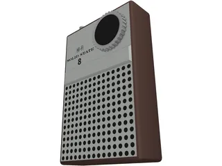 Transistor Radio 3D Model