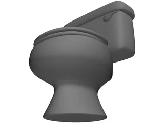 Toilet Bowl Modern 3D Model
