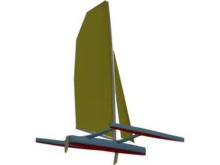 Trimaran 3D Model