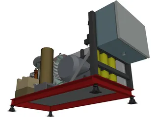 Air Compressor HP 3D Model