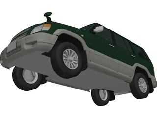 Isuzu Bighorn (2001) 3D Model