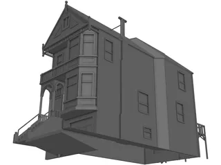 House Urban Victorian 3D Model