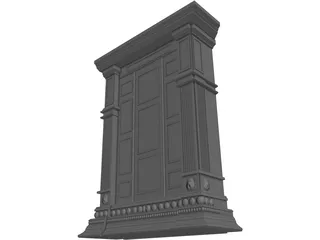 Narnia Wardrobe 3D Model