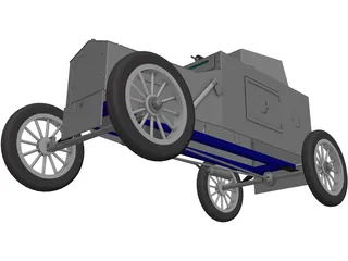 Ford Armored Car 3D Model