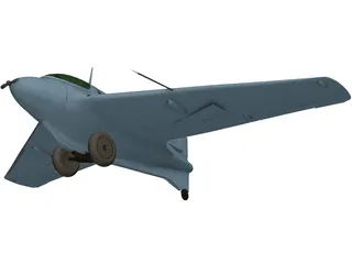 Messerschmitt Me 163 Komet 3D Model