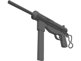 M3 Greese Gun 3D Model