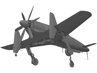 Kyushu J7W Shinden 3D Model