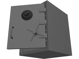 Heavy Duty Combination Safe 3D Model