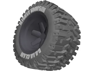 Micky Tompson Baja Claw Tyre 3D Model