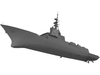 F-100 Norway Frigate 3D Model