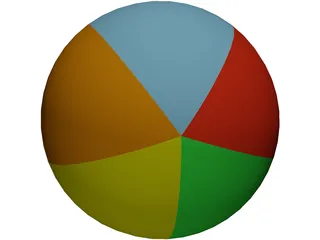 Beach Ball 3D Model