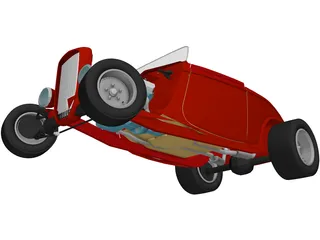 Ford Hotrod Roadster (1932) 3D Model