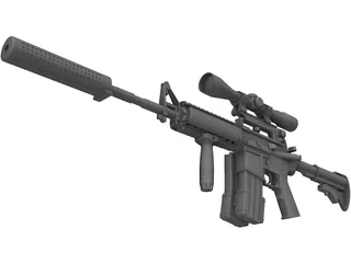 M4A1 Carbine 3D Model