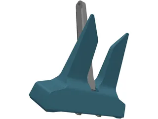 Danforth Anchor 3D Model