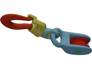 Crane Hook Small 3D Model