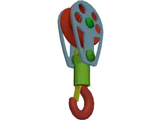 Crane Hook Medium 3D Model