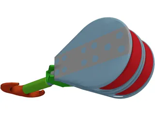 Crane Hook Large 3D Model