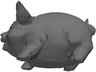 Pig Moneybox 3D Model