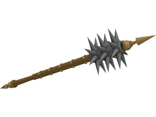 Spiked Mace 3D Model