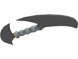 Double Mini Hand Axe 3D Model