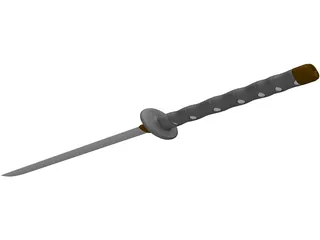 Ninjato Katana 3D Model