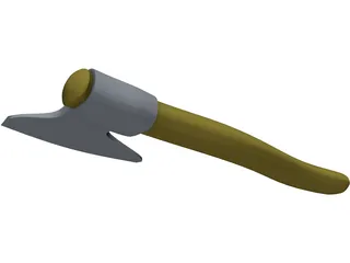 Medieval Axe Handle 3D Model