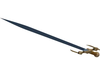 Medieval Sword 3D Model