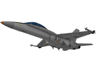 F-18A Hornet 3D Model