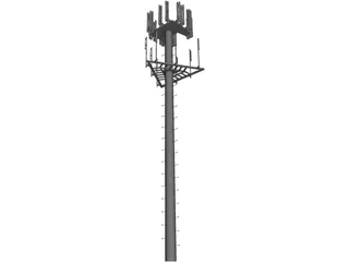 Cell Phone Tower 3D Model