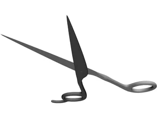Haircut Scissors 3D Model