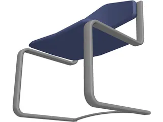 Waiting Room Chair 3D Model