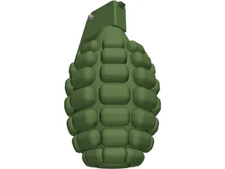 Pineapple Hand Grenade 3D Model