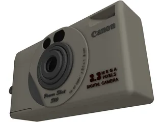 Canon PowerShot S20 Digital Camera 3D Model