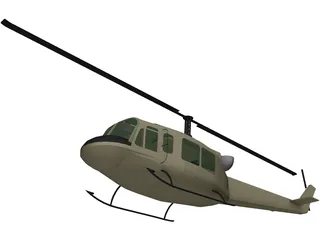 Bell UH-1 Iroquois 3D Model