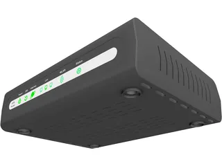 D-Link ADSL Router 3D Model