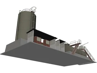 Petroleum Refinery 3D Model