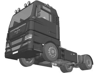 MAN TGX Truck 3D Model